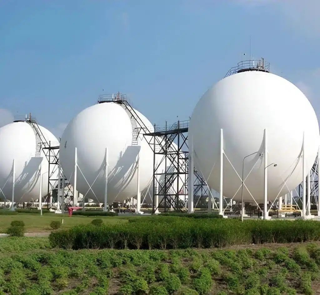 Zhenhai Refining Spherical Tank Aerogel Insulation - Showcasing RS aerogel blankets applied on hazardous material storage facilities