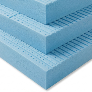 High-density blue XPS extruded polystyrene insulation boards with grooved and embossed surface treatment